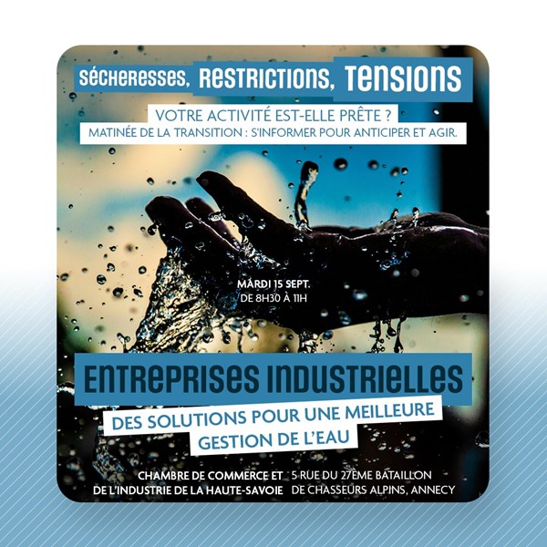 Matinée sur la gestion de l'eau