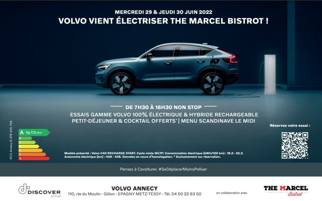 Volvo chez The MARCEL – Testez l’électrique !