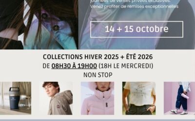 Ventes privées Showroom Sunset les 14 et 15 octobre